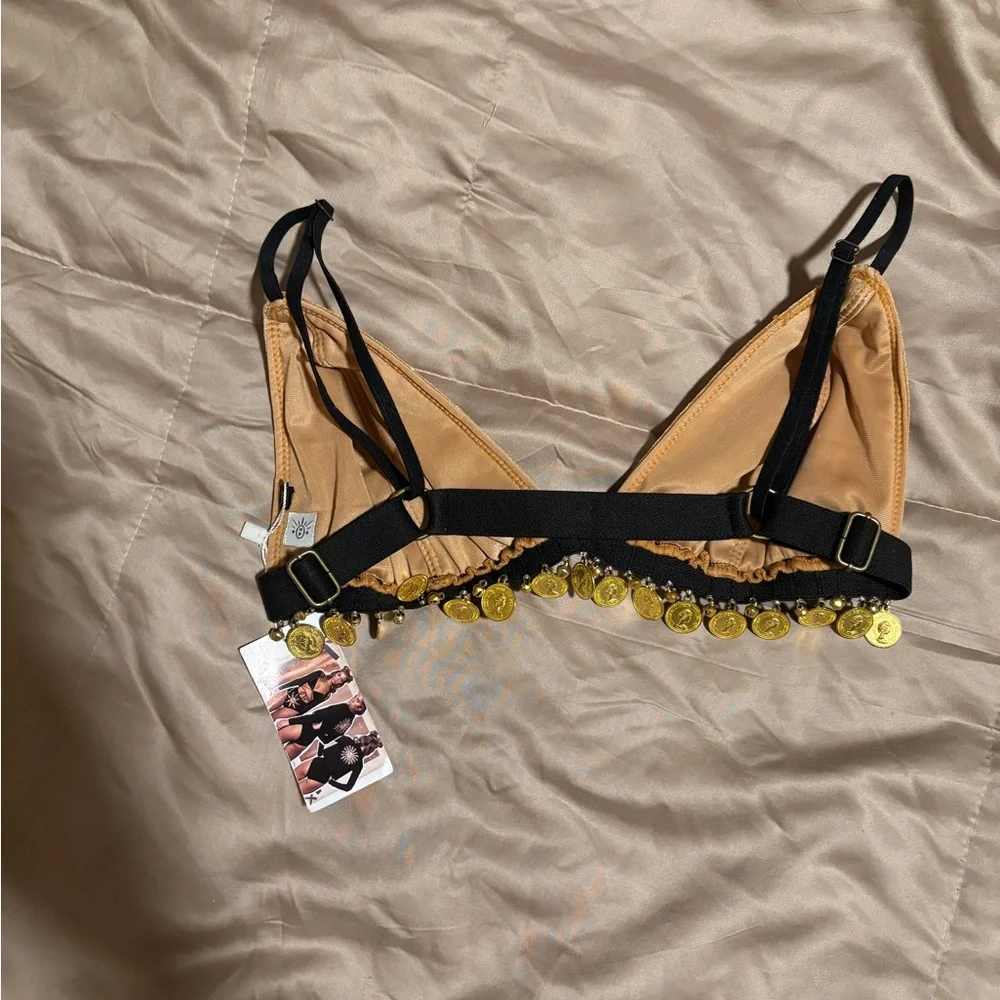 NWT Her Pony The Label Gold Velvet Set - Picture 3 of 5